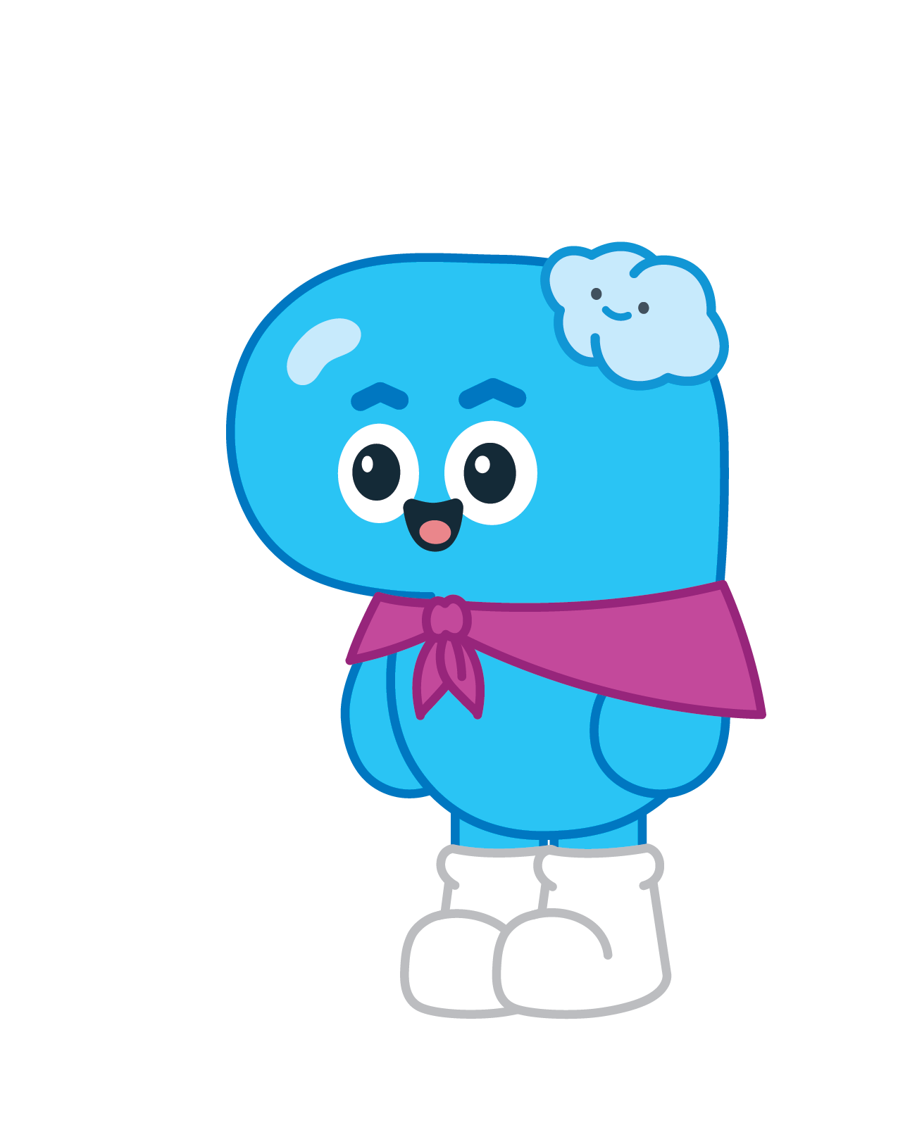 구름이 옆모습